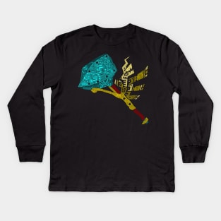 Monster hunter Hammer Kids Long Sleeve T-Shirt